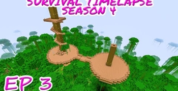 EDITING TREE HOUSE! Part 2 | Minecraft Survival Timelapse Season 4 Episode 3 | GD Venus